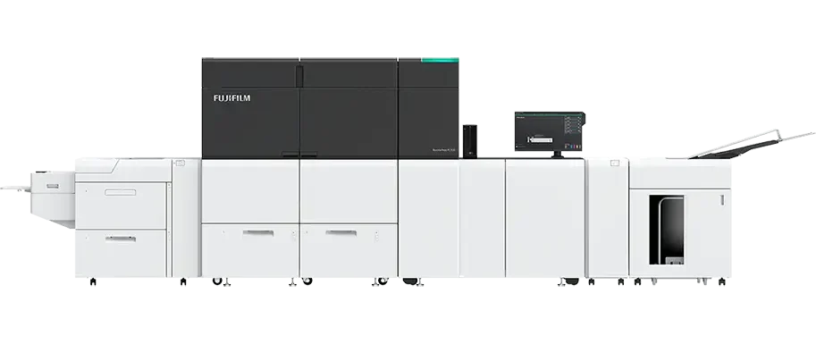 a large black and white fujifilm printer