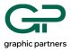 the logo for graphic partners is green and white