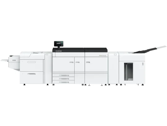a fujifilm printer with a monitor on top of it