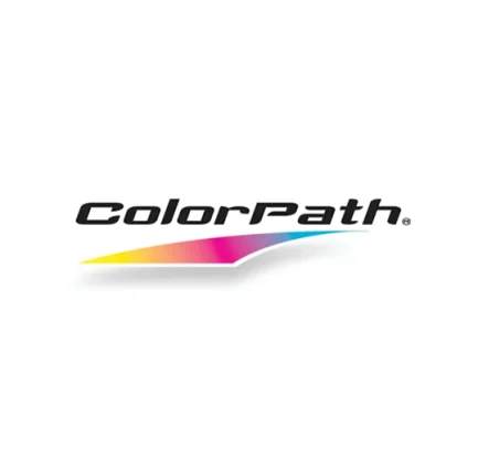 a colorful logo for colorpath on a white background