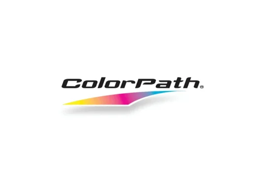 a color path logo on a white background